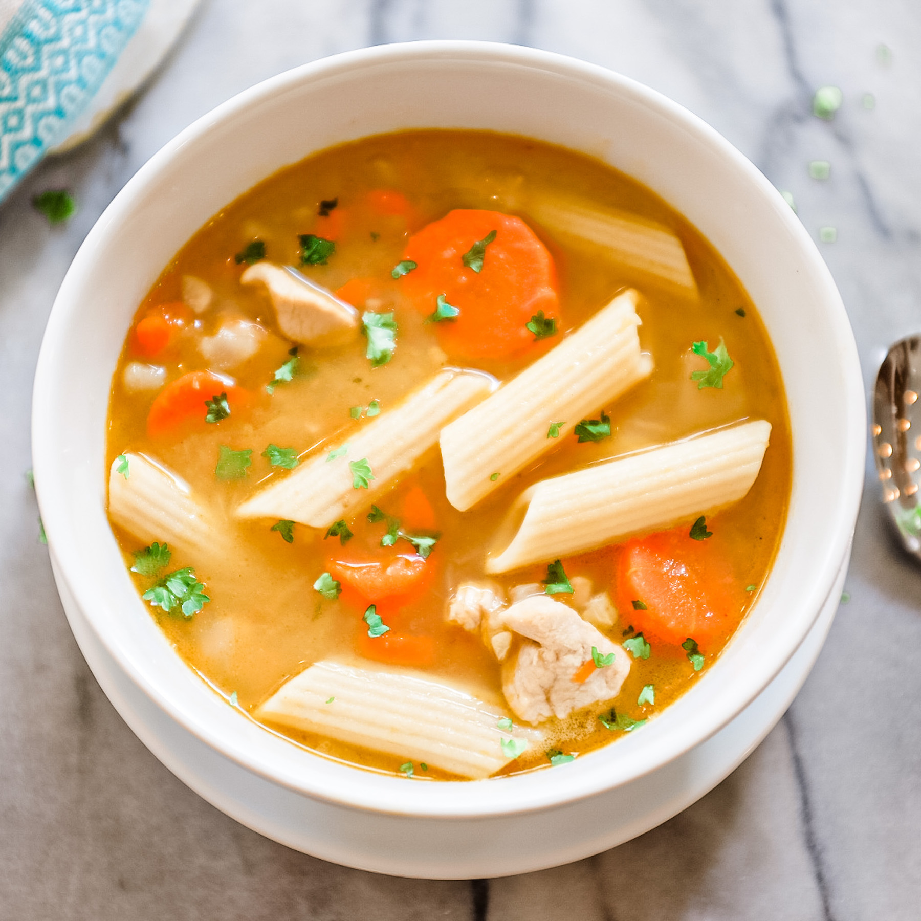 Homemade Gluten-free Chicken Noodle Soup – The Fussy Mama